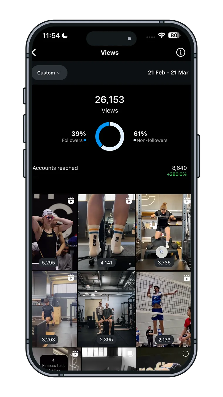 Instagram insights for LSSP